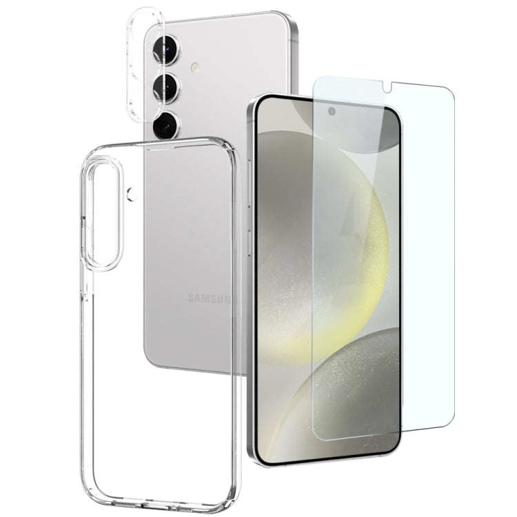 For Samsung Galaxy S24+ 5G NORTHJO TPU Case with Screen and Lens Film, Support Fingerprint Unlock(Transparent) - free shipping - PMC Jewellery - Order now!