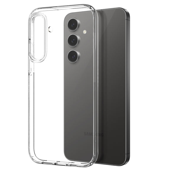 For Samsung Galaxy S25 5G NORTHJO TPU Case with Screen Film, Support Fingerprint Unlock(Transparent)