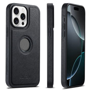 For iPhone 16 Pro Suteni G1 Cross Texture MagSafe Phone Case(Black)
