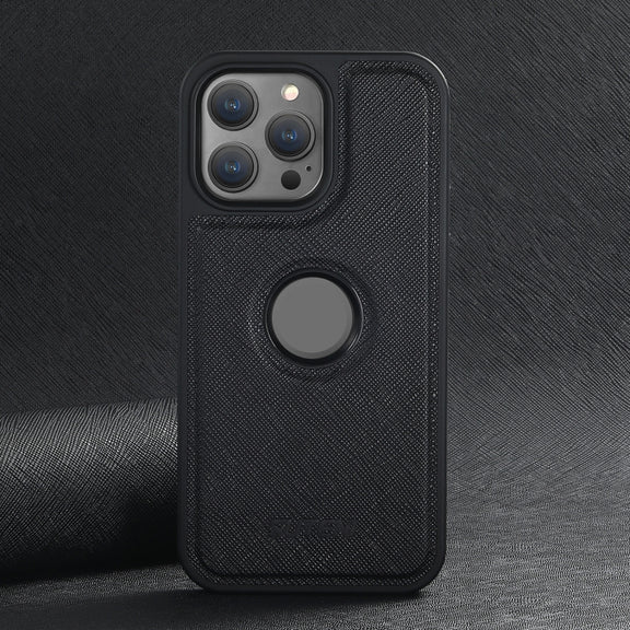 For iPhone 16 Suteni G1 Cross Texture MagSafe Phone Case(Black)