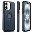 For iPhone 16 Suteni G1 Cross Texture MagSafe Phone Case(Blue) - free shipping - PMC Jewellery - Order now!