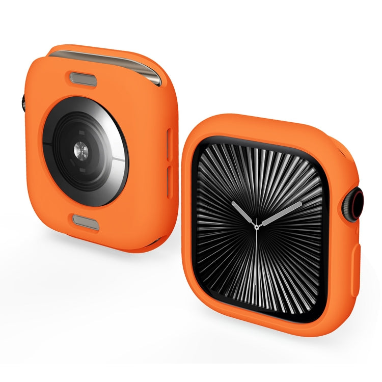 For Apple Watch Series 10 46mm ENKAY Hat-Prince 2 in 1 Candy Color TPU Watch Case with Full Coverage PMMA Soft Film(Orange) - free shipping - PMc TechLife - Order now!