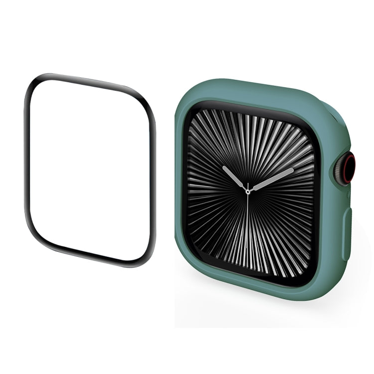 For Apple Watch Series 10 42mm ENKAY Hat-Prince 2 in 1 Candy Color TPU Watch Case with Full Coverage PMMA Soft Film(Green) - free shipping - PMc TechLife - Order now!