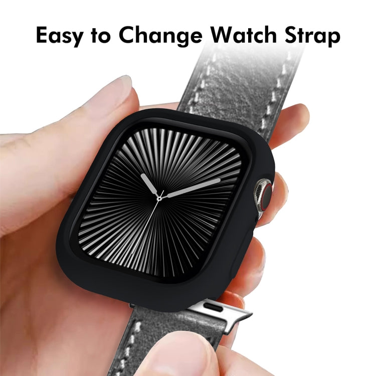 For Apple Watch Series 10 46mm ENKAY Hat-Prince 2 in 1 Candy Color TPU Watch Case with Full Coverage PMMA Soft Film(Pink) - free shipping - PMc TechLife - Order now!