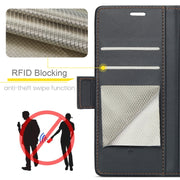 For OPPO Reno12 Pro 5G Global CaseMe 023 Butterfly Buckle Litchi Texture RFID Anti-theft Leather Phone Case(Black)