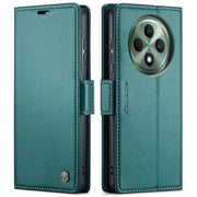 For OPPO Reno12 F /12 FS 5G CaseMe 023 Butterfly Buckle Litchi Texture RFID Anti-theft Leather Phone Case(Green)