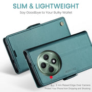 For OPPO Reno12 F /12 FS 5G CaseMe 023 Butterfly Buckle Litchi Texture RFID Anti-theft Leather Phone Case(Green)