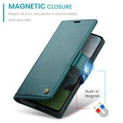 For OPPO Reno12 F /12 FS 5G CaseMe 023 Butterfly Buckle Litchi Texture RFID Anti-theft Leather Phone Case(Green)