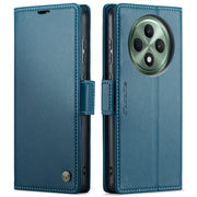 For OPPO Reno12 F /12 FS 5G CaseMe 023 Butterfly Buckle Litchi Texture RFID Anti-theft Leather Phone Case(Blue)