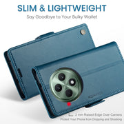 For OPPO Reno12 F /12 FS 5G CaseMe 023 Butterfly Buckle Litchi Texture RFID Anti-theft Leather Phone Case(Blue)