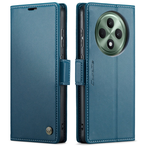 For OPPO Reno12 F /12 FS 5G CaseMe 023 Butterfly Buckle Litchi Texture RFID Anti-theft Leather Phone Case(Blue)