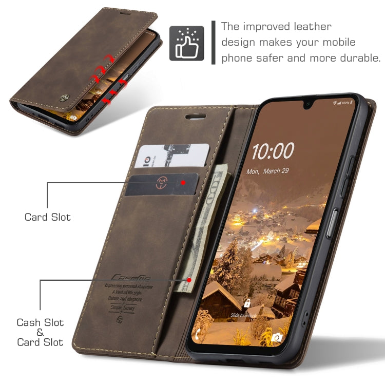 For Samsung Galaxy A16 5G CaseMe 013 Multifunctional Horizontal Flip Leather Phone Case(Coffee) - free shipping - PMC Jewellery - Order now!