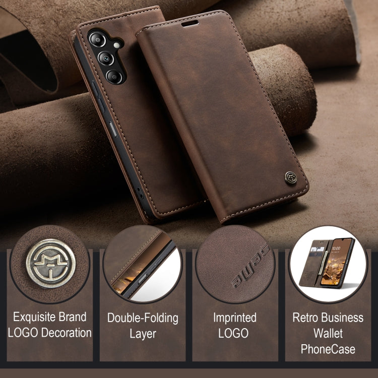 For Samsung Galaxy A16 5G CaseMe 013 Multifunctional Horizontal Flip Leather Phone Case(Coffee) - free shipping - PMC Jewellery - Order now!