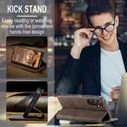 For Samsung Galaxy A16 5G CaseMe 013 Multifunctional Horizontal Flip Leather Phone Case(Coffee)