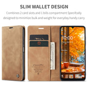 For Samsung Galaxy A06 CaseMe 013 Multifunctional Horizontal Flip Leather Phone Case(Brown)