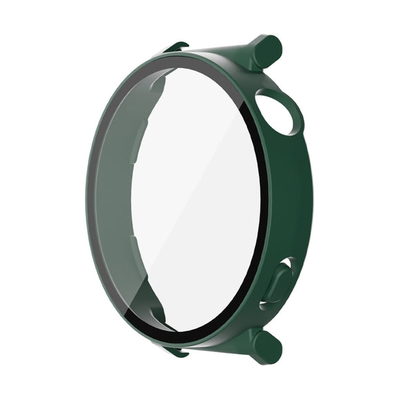 For Huawei Watch GT 5 41mm ENKAY Hat-Prince Tempered Glass Film Integrated PC Watch Case(Dark Green)