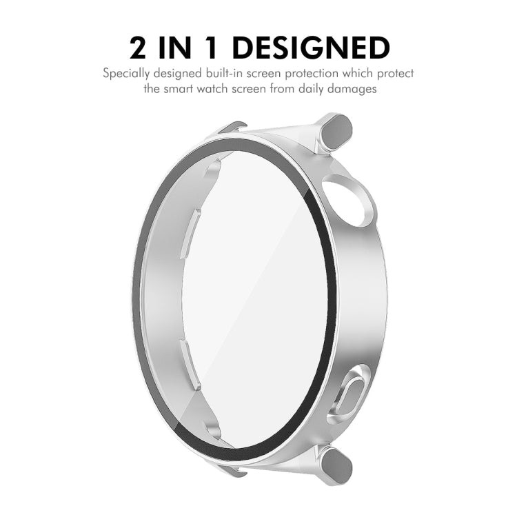 For Huawei Watch GT 5 41mm ENKAY Hat-Prince Tempered Glass Film Integrated PC Watch Case(Silver) - free shipping - PMc TechLife - Order now!