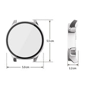 For Huawei Watch GT 5 46mm ENKAY Hat-Prince Tempered Glass Film Integrated PC Watch Case(Silver)