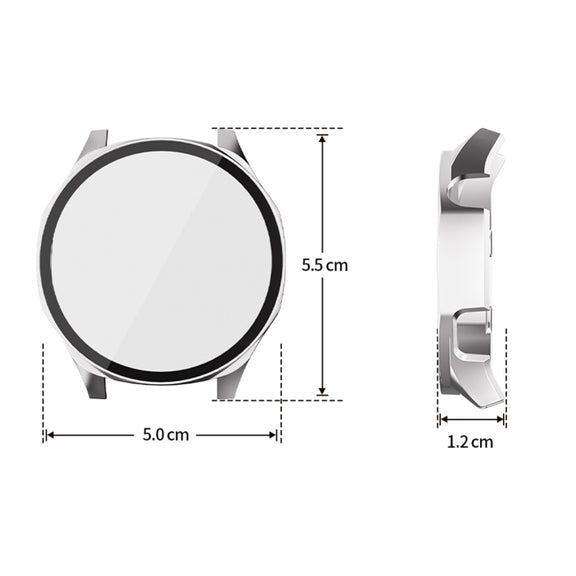 For Huawei Watch GT 5 46mm ENKAY Hat-Prince Tempered Glass Film Integrated PC Watch Case(Silver)