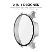 For Huawei Watch GT 5 46mm ENKAY Hat-Prince Tempered Glass Film Integrated PC Watch Case(Silver)