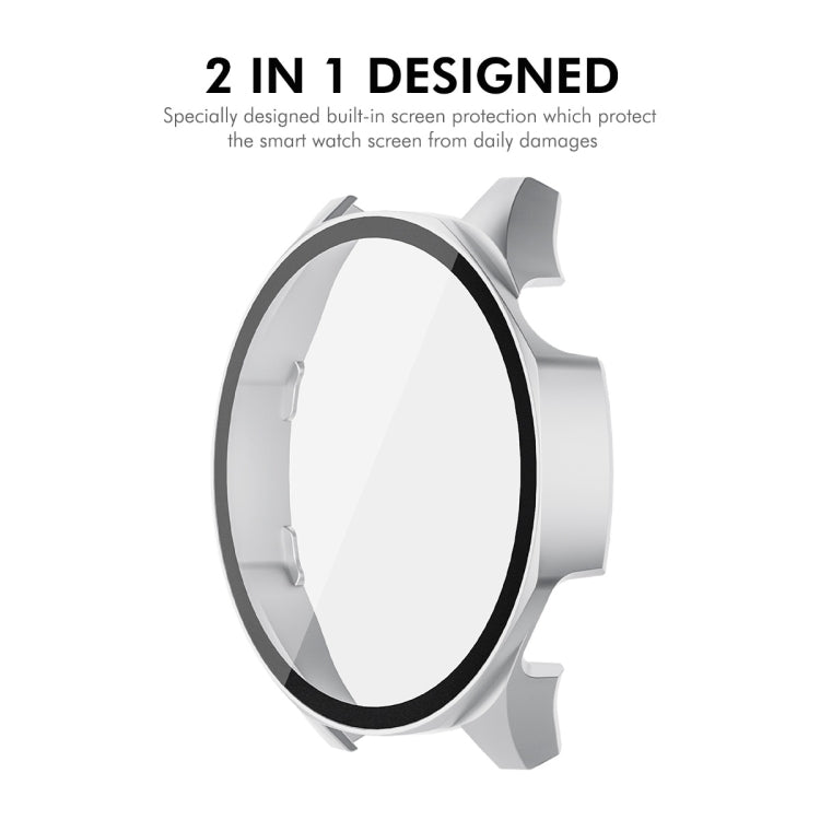 For Huawei Watch GT 5 46mm ENKAY Hat-Prince Tempered Glass Film Integrated PC Watch Case(Silver)