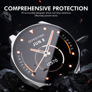 For Huawei Watch GT 5 46mm ENKAY Hat-Prince Tempered Glass Film Integrated PC Watch Case(Silver)