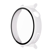 For Huawei Watch GT 5 Pro 42mm ENKAY Hat-Prince Tempered Glass Film Integrated PC Watch Case(White)
