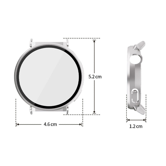 For Huawei Watch GT 5 Pro 42mm ENKAY Hat-Prince Tempered Glass Film Integrated PC Watch Case(Black)