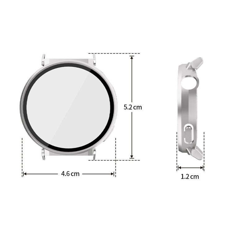 For Huawei Watch GT 5 Pro 42mm ENKAY Hat-Prince Tempered Glass Film Integrated PC Watch Case(Black)