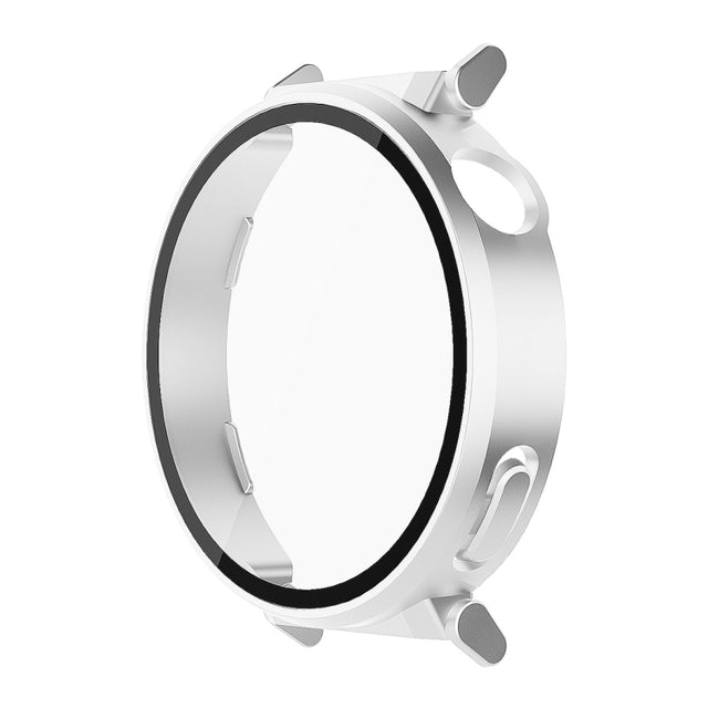 For Huawei Watch GT 5 Pro 42mm ENKAY Hat-Prince Tempered Glass Film Integrated PC Watch Case(Silver)
