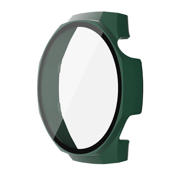 For Huawei Watch GT 5 Pro 46mm ENKAY Hat-Prince Tempered Glass Film Integrated PC Watch Case(Dark Green)