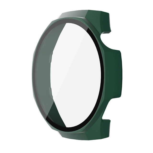 For Huawei Watch GT 5 Pro 46mm ENKAY Hat-Prince Tempered Glass Film Integrated PC Watch Case(Dark Green)