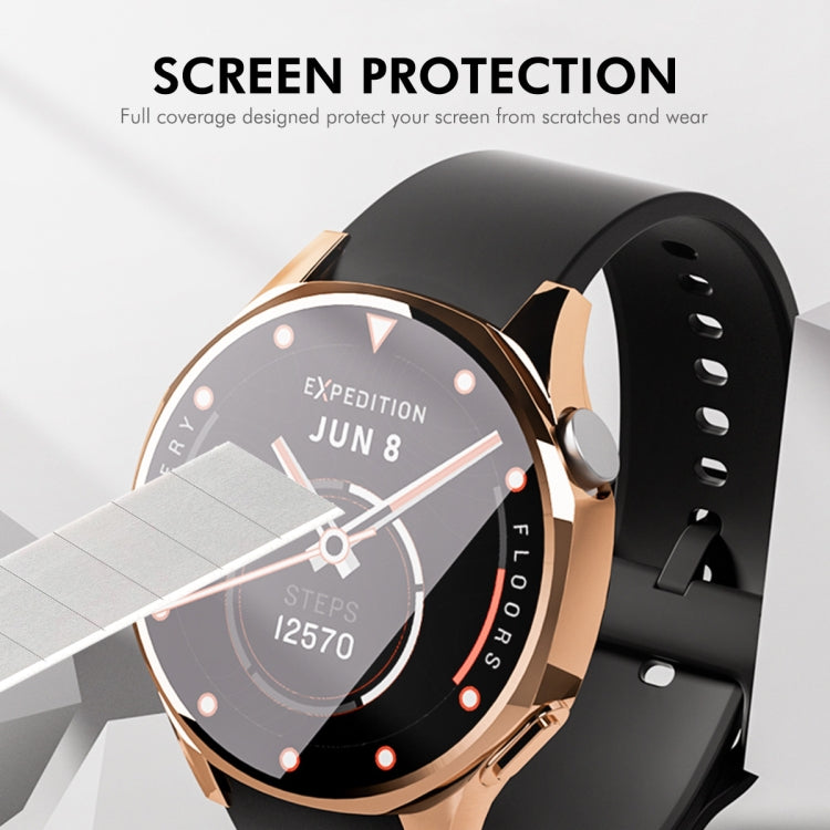 For Huawei Watch GT 5 41mm ENKAY Hat-Prince Electroplated Soft TPU Watch Case with Screen Film(Dark Blue)
