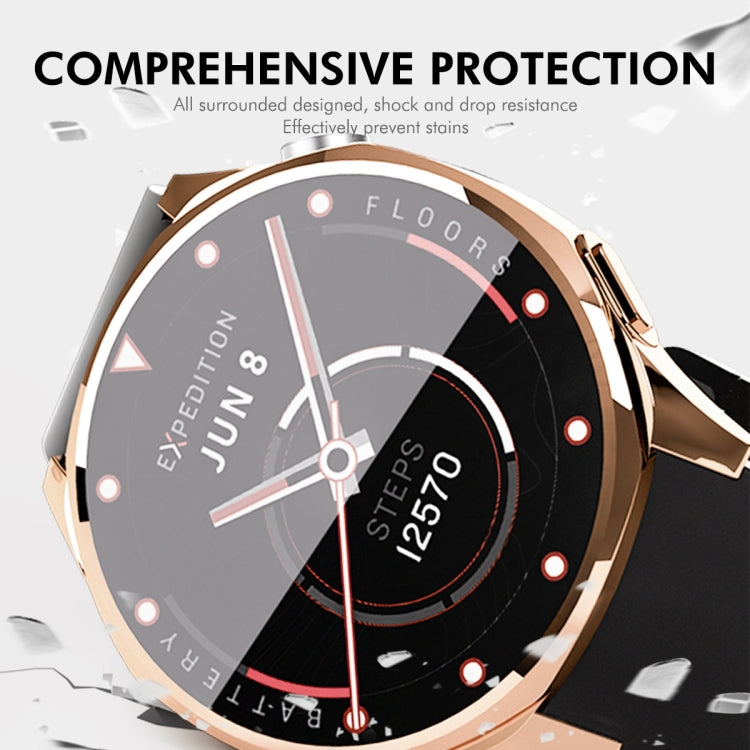 For Huawei Watch GT 5 46mm ENKAY Hat-Prince Electroplated Soft TPU Watch Case with Screen Film(Pink) - free shipping - PMc TechLife - Order now!
