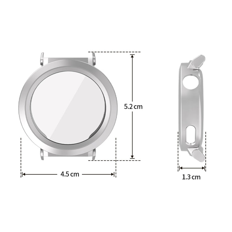 For Huawei Watch GT 5 Pro 42mm ENKAY Hat-Prince Electroplated Soft TPU Watch Case with Screen Film(Gun Color)