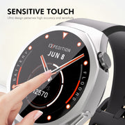 For Huawei Watch GT 5 Pro 42mm ENKAY Hat-Prince Electroplated Soft TPU Watch Case with Screen Film(Gun Color)