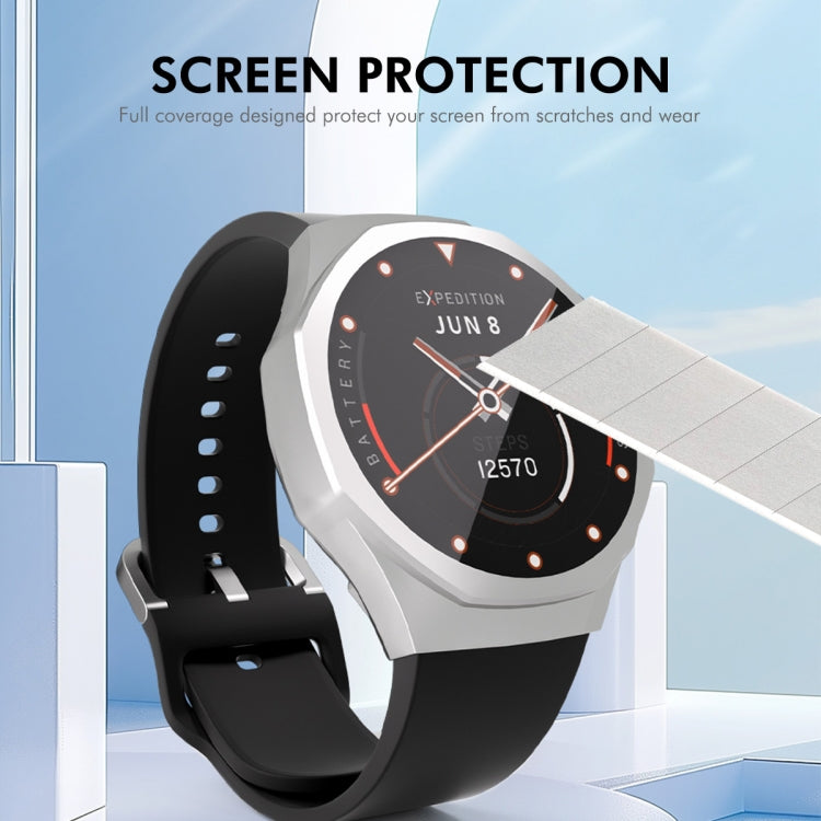 For Huawei Watch GT 5 Pro 42mm ENKAY Hat-Prince Electroplated Soft TPU Watch Case with Screen Film(Gun Color)