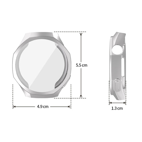 For Huawei Watch GT 5 Pro 46mm ENKAY Hat-Prince Electroplated Soft TPU Watch Case with Screen Film(Gun Color)
