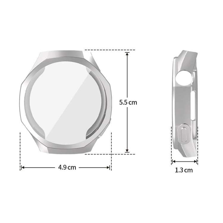 For Huawei Watch GT 5 Pro 46mm ENKAY Hat-Prince Electroplated Soft TPU Watch Case with Screen Film(Gun Color)