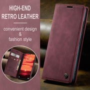 For Xiaomi 14T CaseMe 013 Multifunctional Horizontal Flip Leather Phone Case(Red)