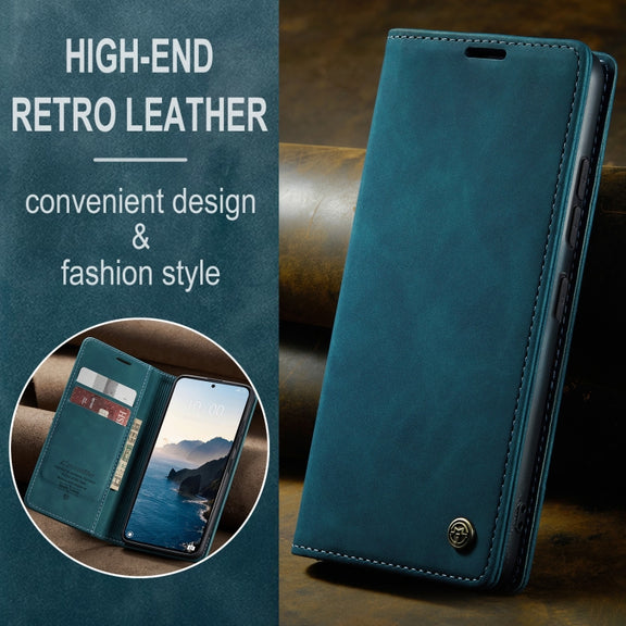 For Xiaomi 14T Pro CaseMe 013 Multifunctional Horizontal Flip Leather Phone Case(Blue)