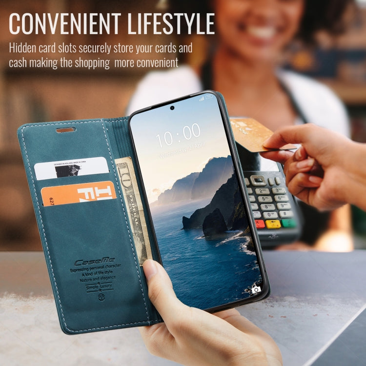 For Xiaomi 14T Pro CaseMe 013 Multifunctional Horizontal Flip Leather Phone Case(Blue)