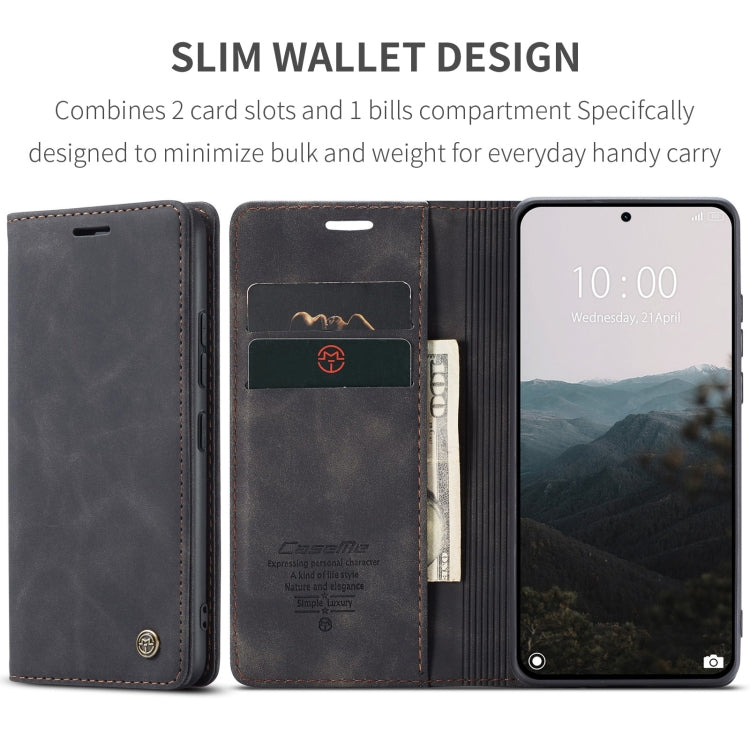 For Xiaomi 14T Pro CaseMe 013 Multifunctional Horizontal Flip Leather Phone Case(Black)