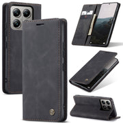 For Xiaomi 14T Pro CaseMe 013 Multifunctional Horizontal Flip Leather Phone Case(Black)