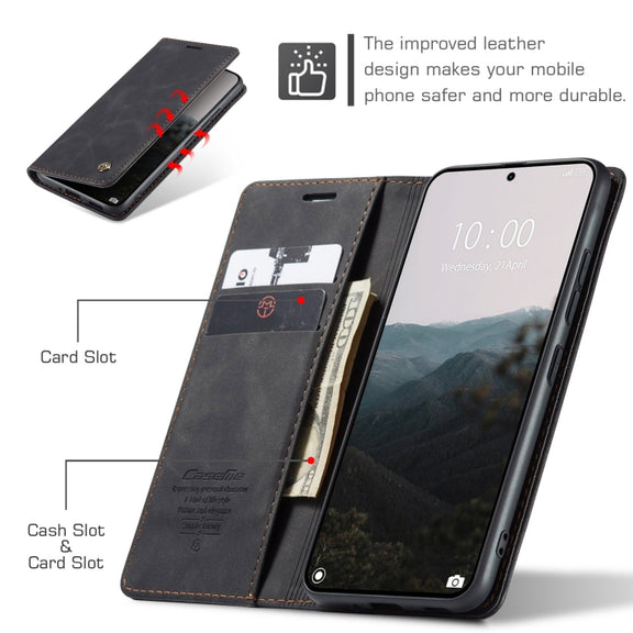 For Xiaomi 14T Pro CaseMe 013 Multifunctional Horizontal Flip Leather Phone Case(Black)