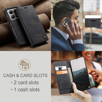 For Xiaomi 14T Pro CaseMe 013 Multifunctional Horizontal Flip Leather Phone Case(Black) - free shipping - PMC Jewellery - Order now!