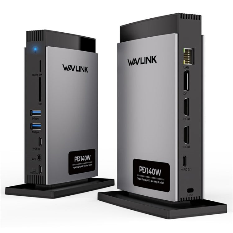 WAVLINK WL-UMD26 11 in 1 140W PD 3.1 USB-C 8K Displayport Charging Docking Station - free shipping - PMC TechLife - Order now!