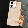 For iPhone 12 AG Carbon Fiber Frameless MagSafe Phone Case(Pink) - iPhone 12 / 12 Pro Cases by PMc TechLife | Online Shopping South Africa | PMc TechLife | Buy Now Pay Later Mobicred