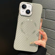 For iPhone 14 AG Carbon Fiber Frameless MagSafe Phone Case(Grey) - iPhone 14 Cases by PMc TechLife | Online Shopping South Africa | PMc TechLife | Buy Now Pay Later Mobicred