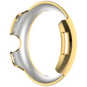 For Google Pixel Watch Diamond Electroplated PC Half Coverage Watch Protective Case(Gold)